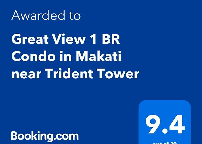 Great View 1 Bedroom In Makati Near Trident Tower Apartment